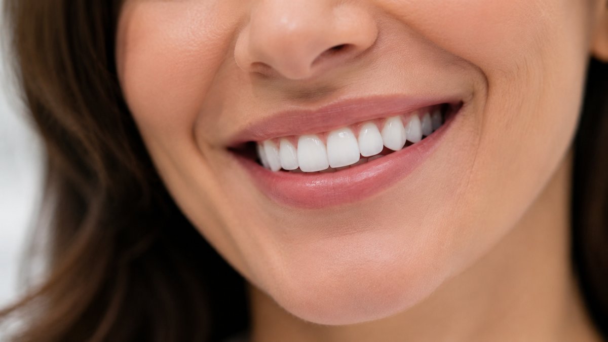 Depois — sorriso após tratamento estético